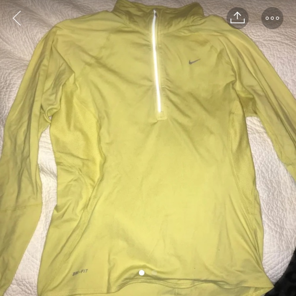 Yellow Nike quarter zip